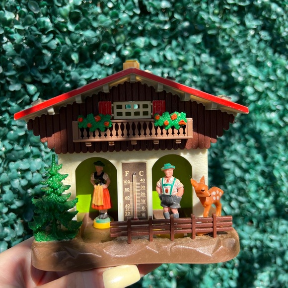 Vintage West Germany Weather house, Vintage Barometer, Vintage home decor - Picture 1 of 7